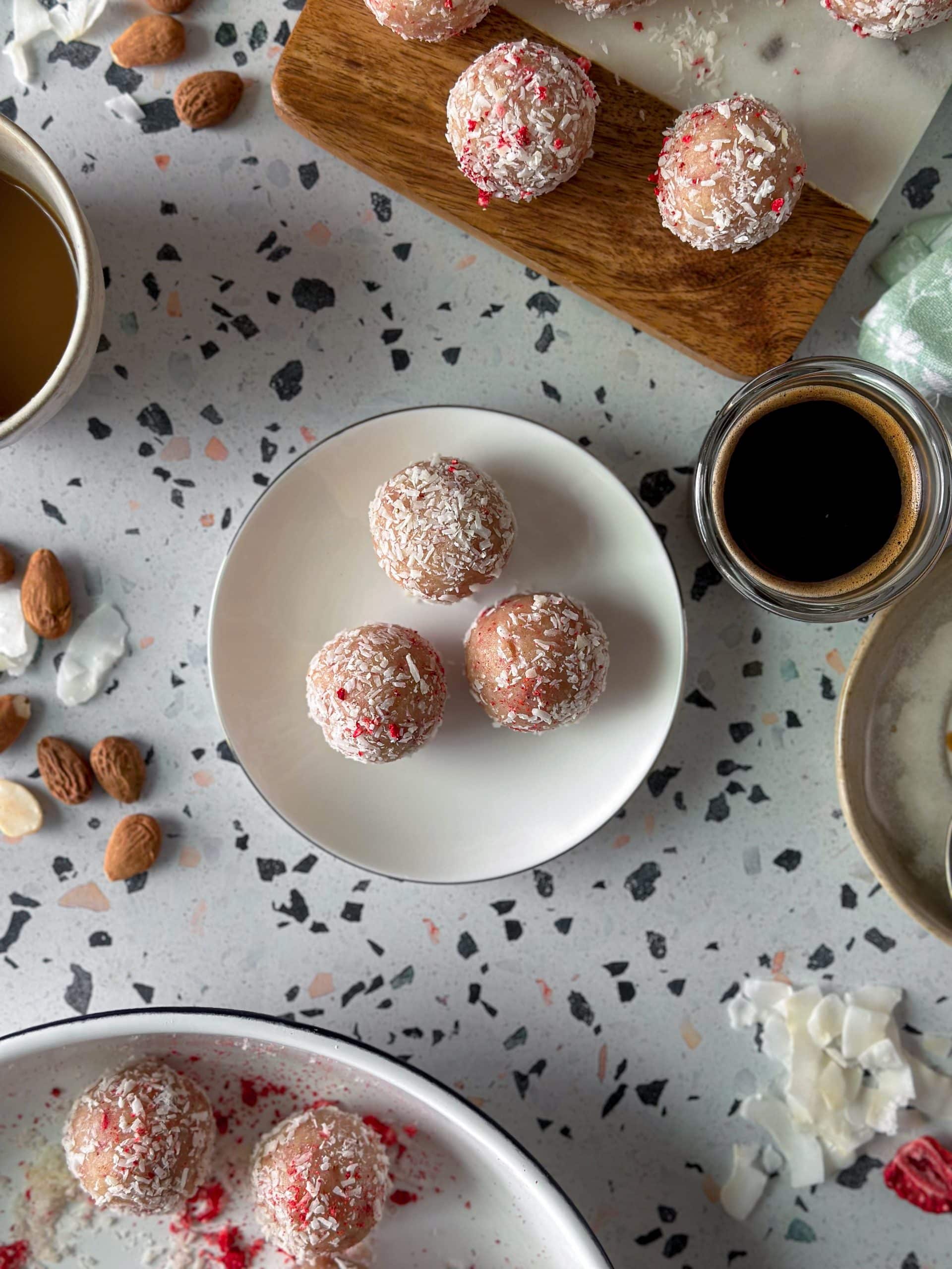 Strawberry Coconut Cookie Balls.