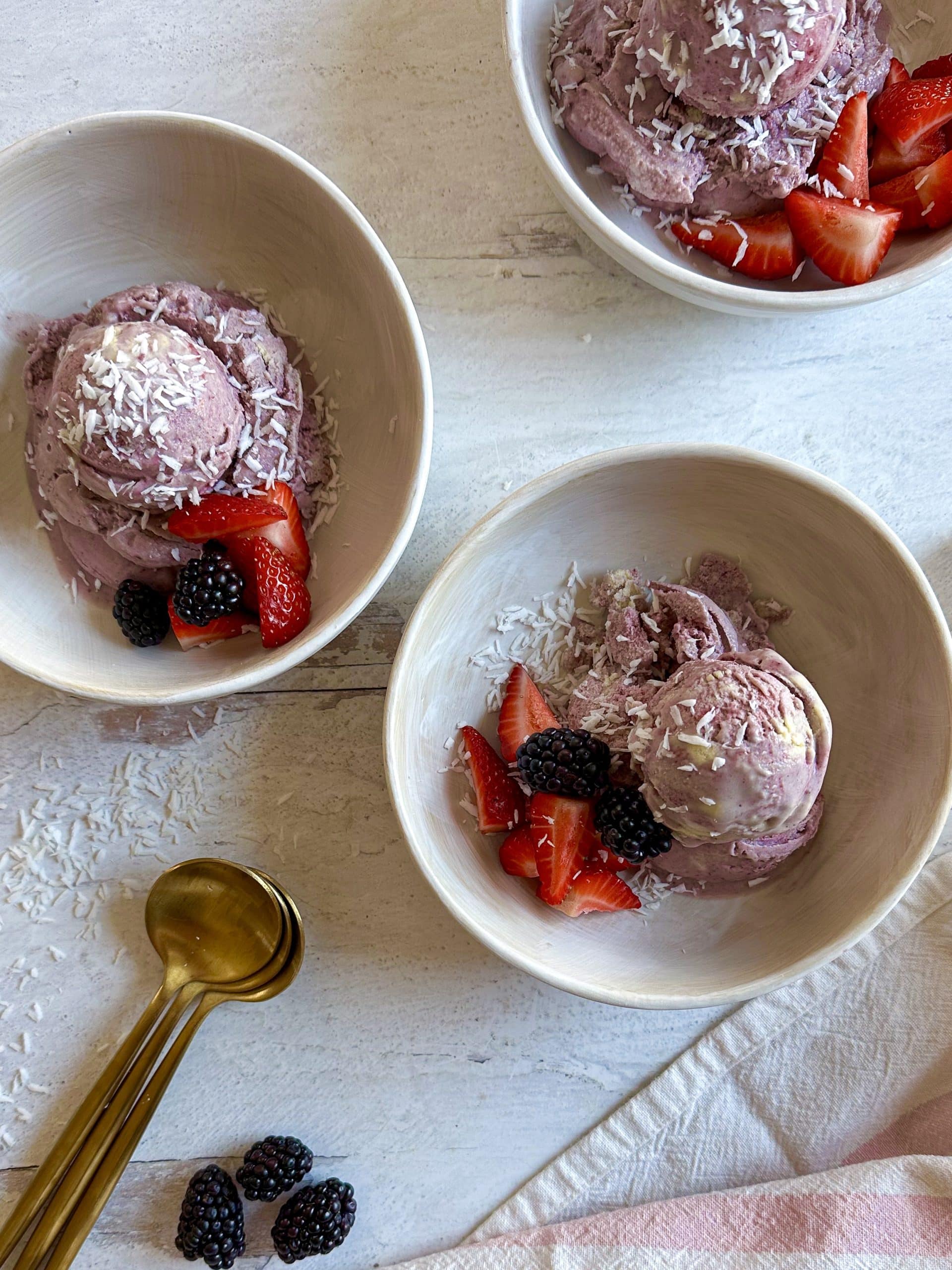 Blackberry Vanilla Ice Cream by Dr. Mark Hyman