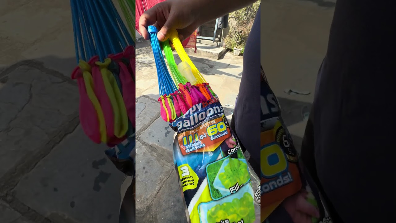 Unboxing 111 Fast-Fill Water Balloons for Holi Celebration!