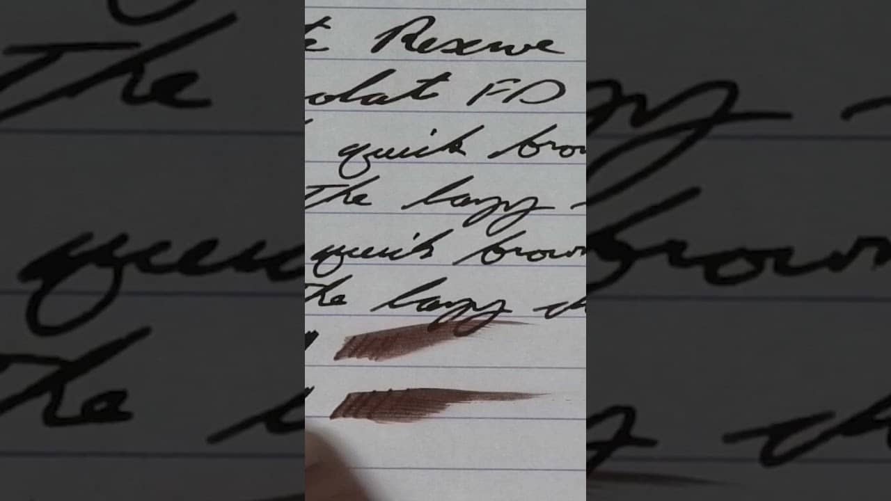 Private Reserve Fast Dry Chocolate Ink Review: #FountainPens